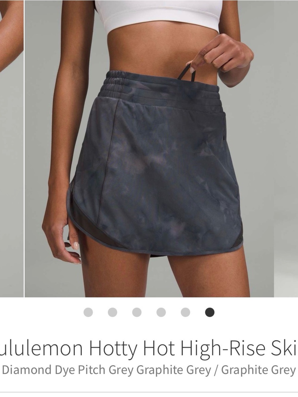 lululemon athletica Diamond Dye High-Rise Skirt — Graphite Grey